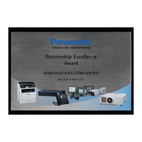 Panasonic - Partneship Excellence Award