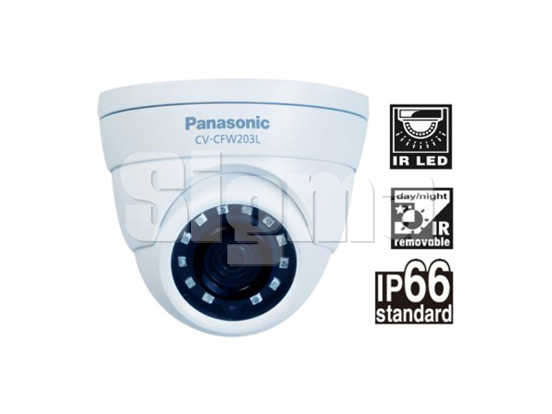 Panasonic CV-CFW203L HD Analog Day/ Night Fixed IR Dome Camera