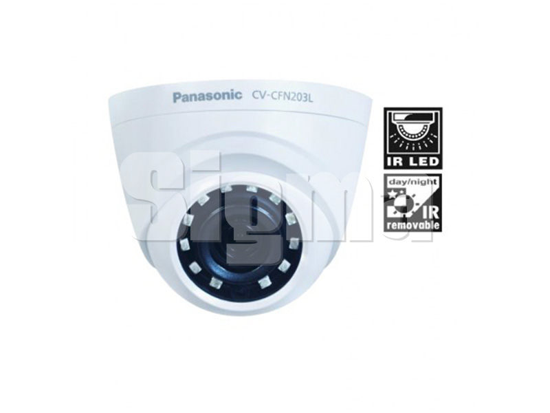 Panasonic CV-CFN203L HD Analog Day/ Night Fixed IR Dome Camera